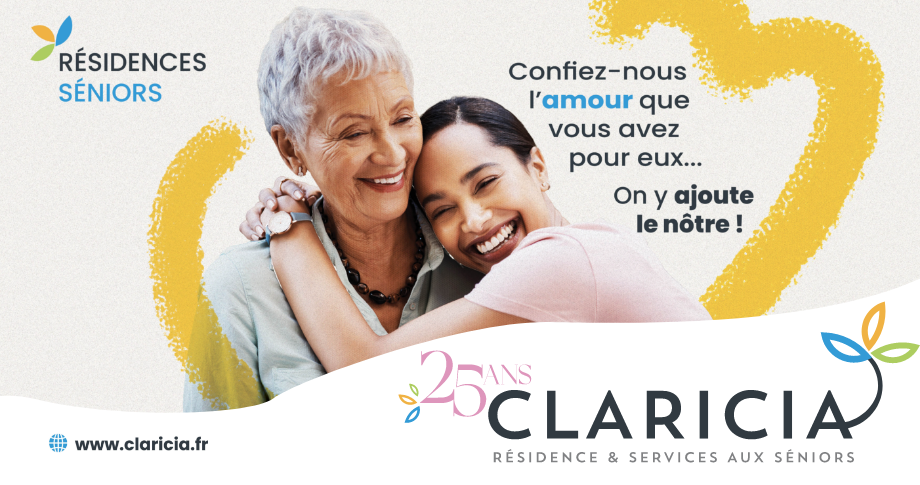 anniversaire 25 ans résidence seniors Claricia offres exclusives
